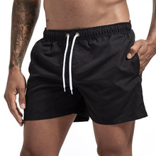 Load image into Gallery viewer, Men's Black Board Shorts