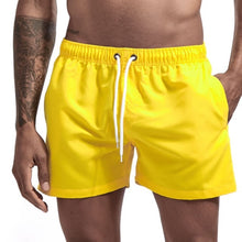 Load image into Gallery viewer, Men's Yellow Board Shorts